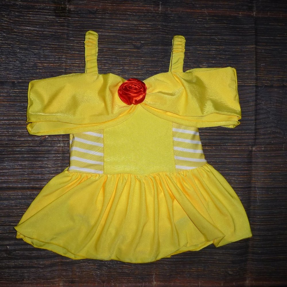 Boutique Princess Belle Beauty and the Beast Girls One Piece Swimsuit